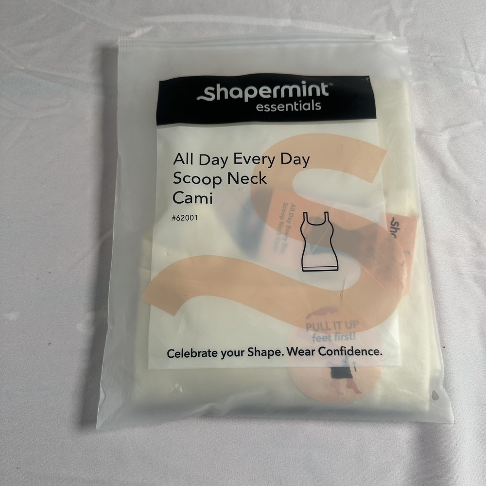 Shapermint Essentials All Day Every Day Scoop Neck Cami Firm Shaper 2XL Beige